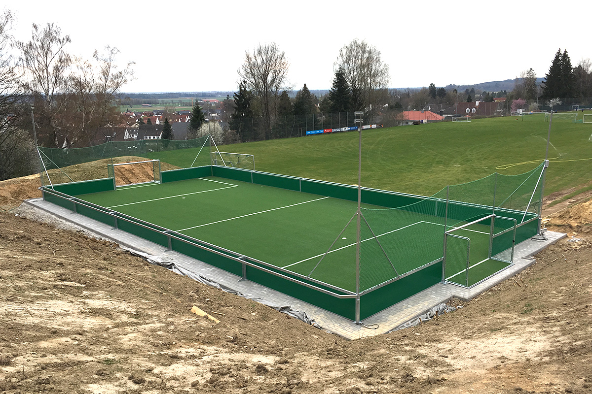 Das fertige Soccerfeld