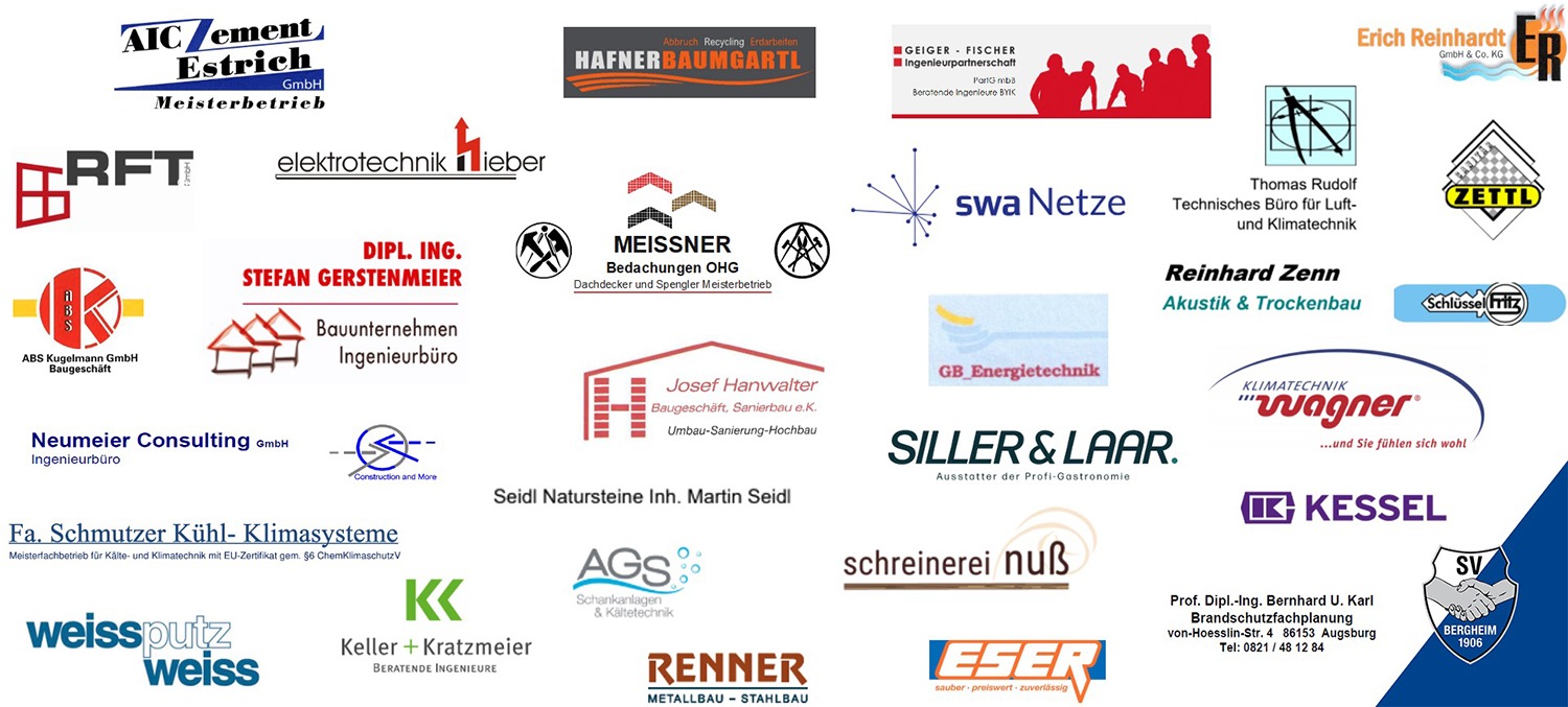 Übersicht aller Logos der Firmen, die bei der Sa ierung beteiligt sind
